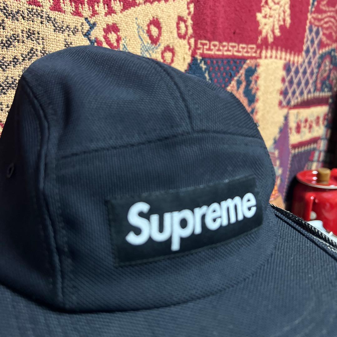 美品 Supreme キャンプキャップ ブラック USA製 ナイロン