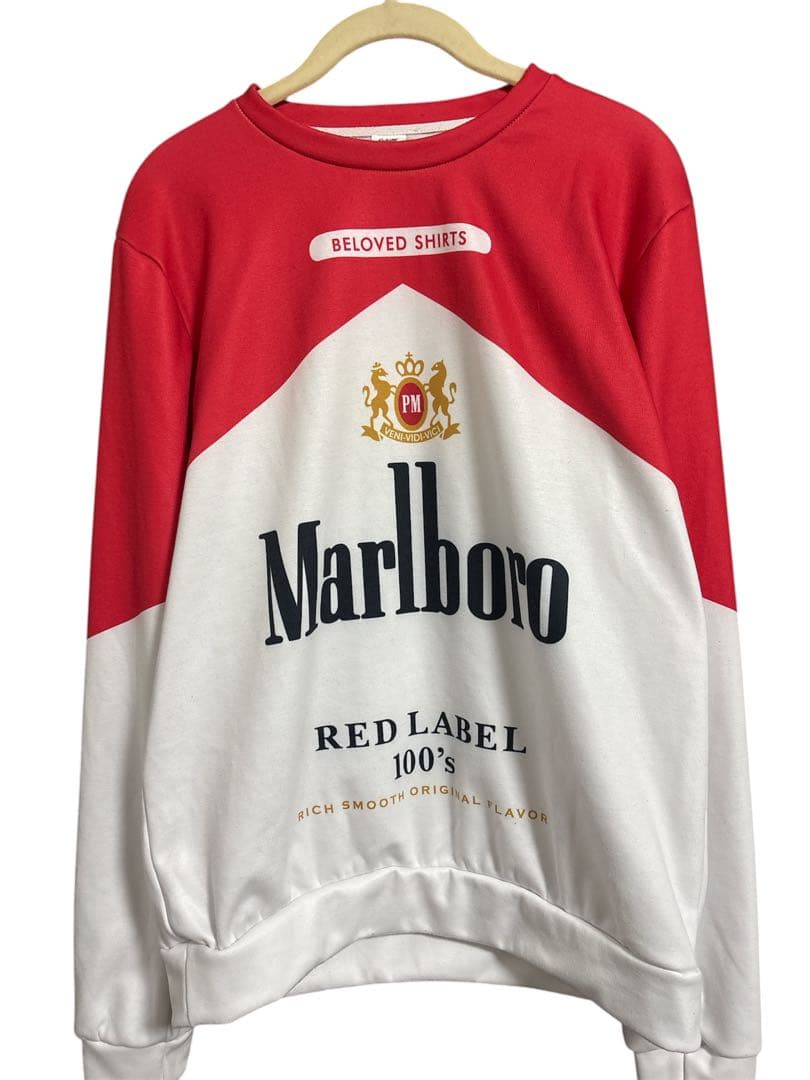 Marlboro Medium クルーネック 　 　　　　スウェット ホワイト