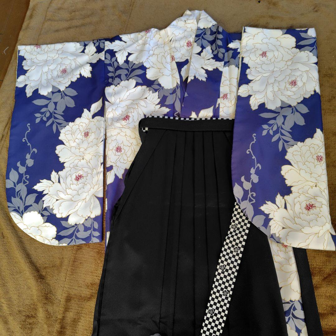 卒業式袴　袴3点セット　袴2尺袖着物　大学卒業式