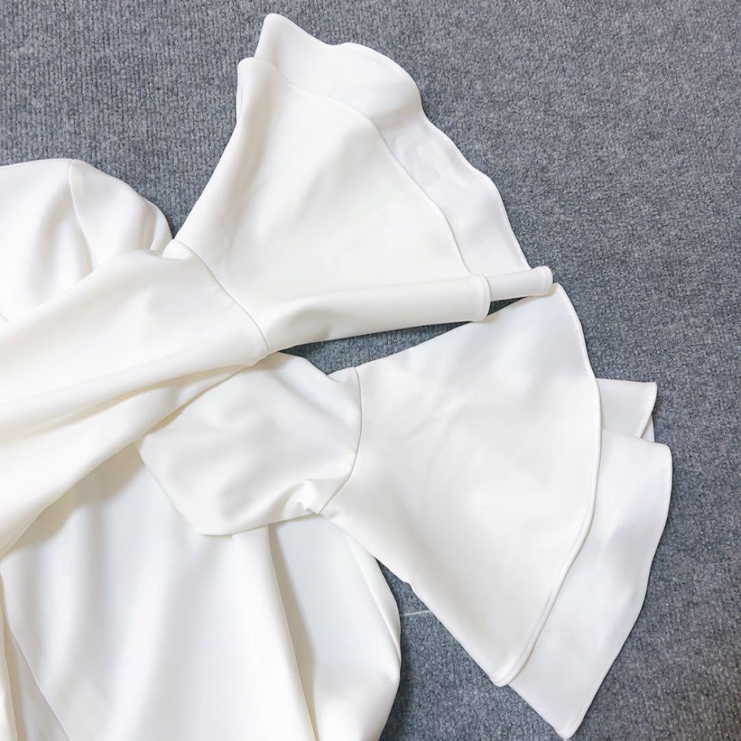 極美品✨️anuans アニュアンス / ラッフルスリーブブラウス