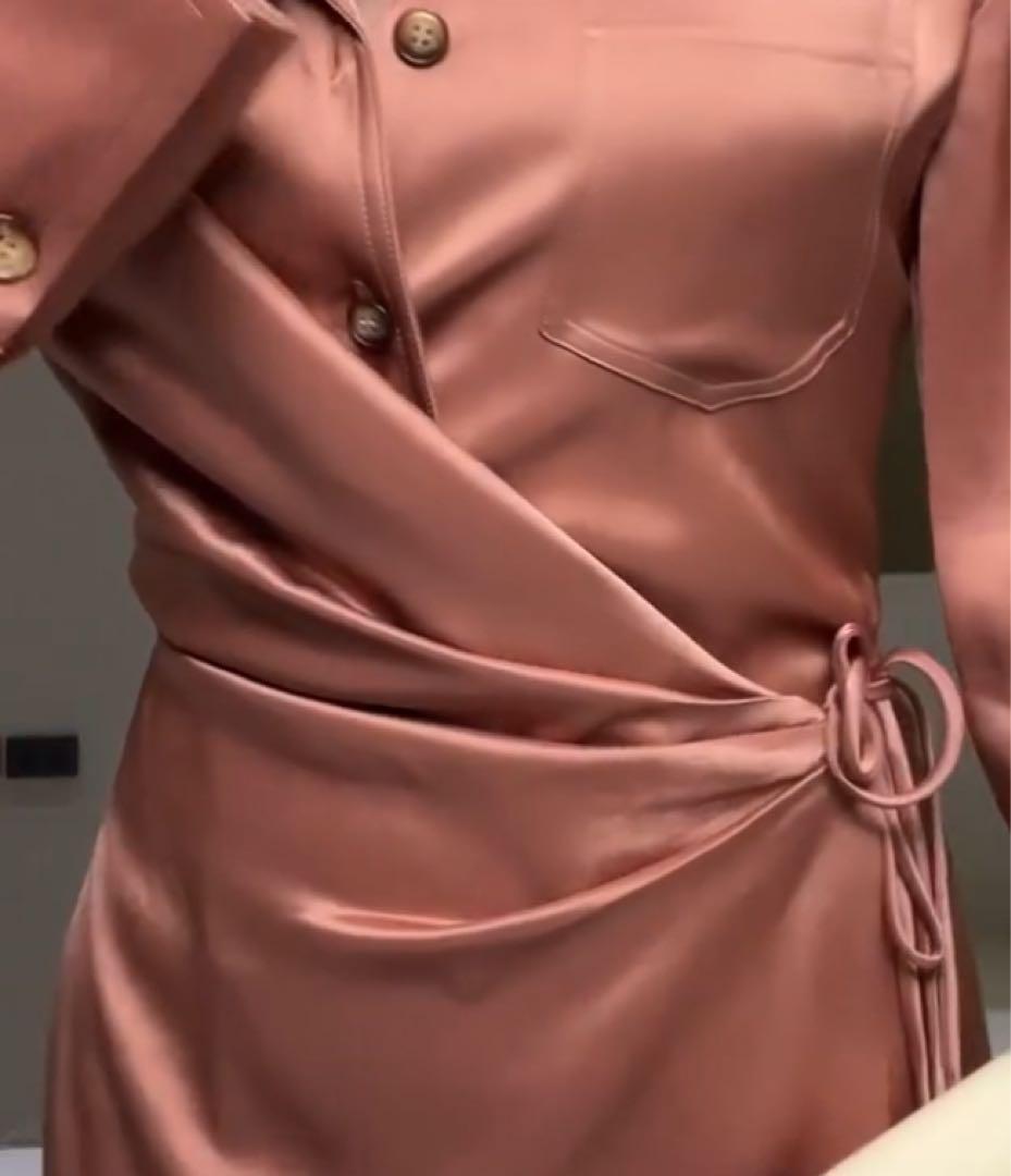 専用お値下げ！滝沢眞規子さん愛用ブランドナヌーシュカ　長袖シャツミニワンピース