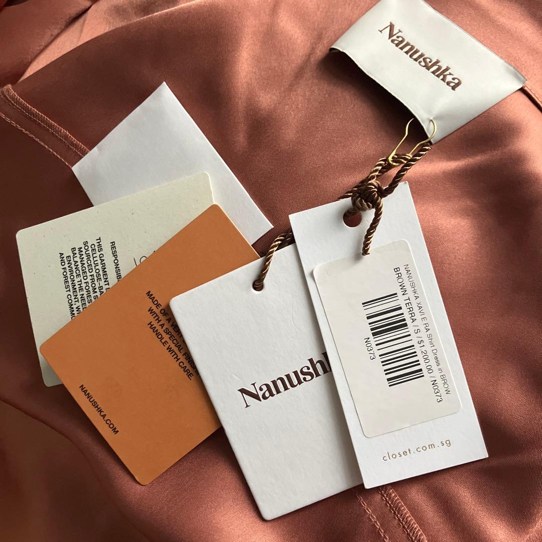 専用お値下げ！滝沢眞規子さん愛用ブランドナヌーシュカ　長袖シャツミニワンピース