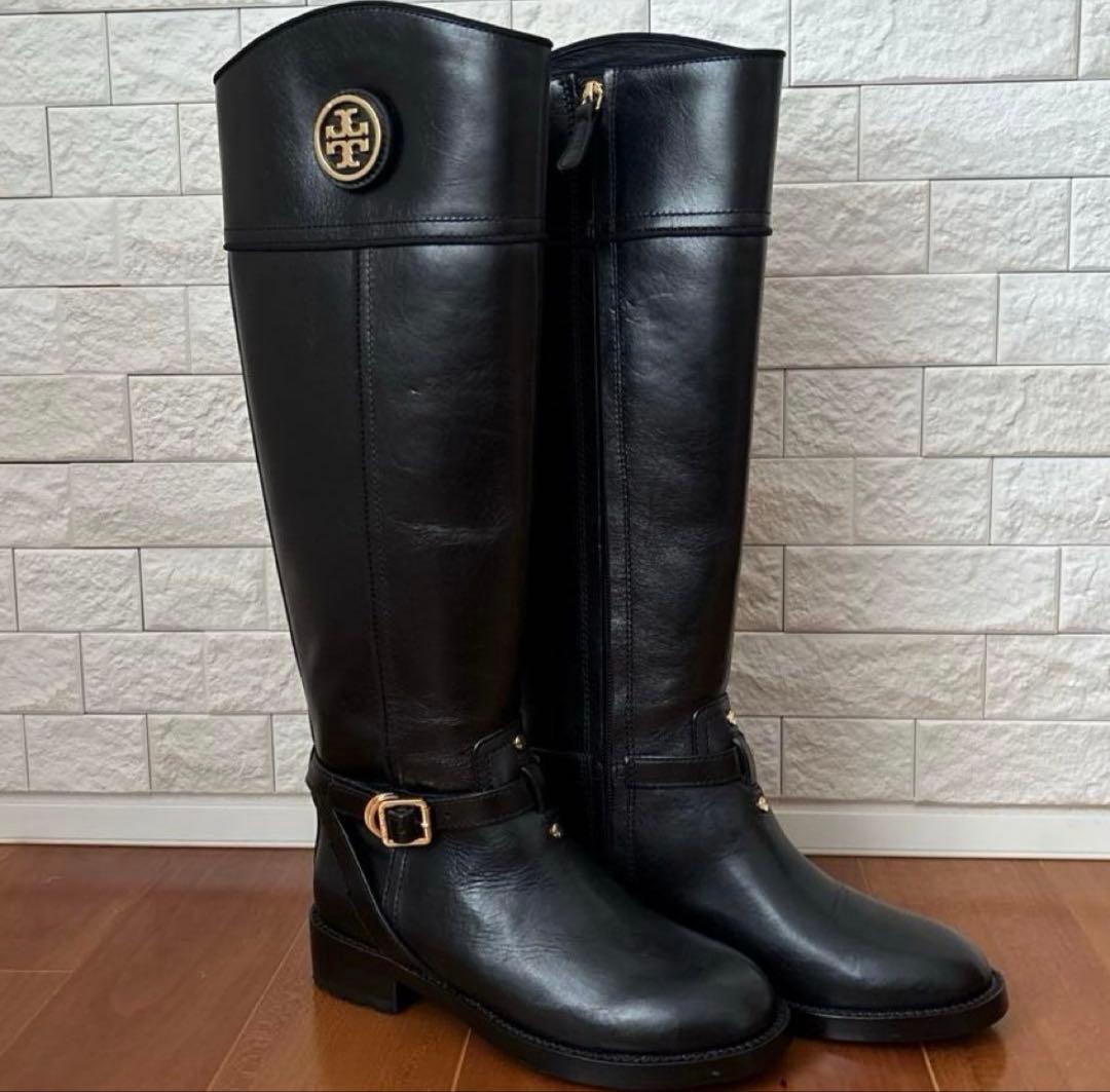 シーホー【新品未使用】ToryBurch トリーバーチ ブーツ本革 黒5