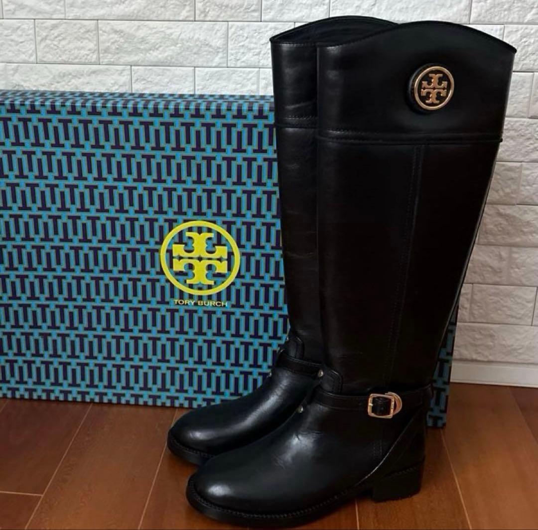 シーホー【新品未使用】ToryBurch トリーバーチ ブーツ本革 黒5