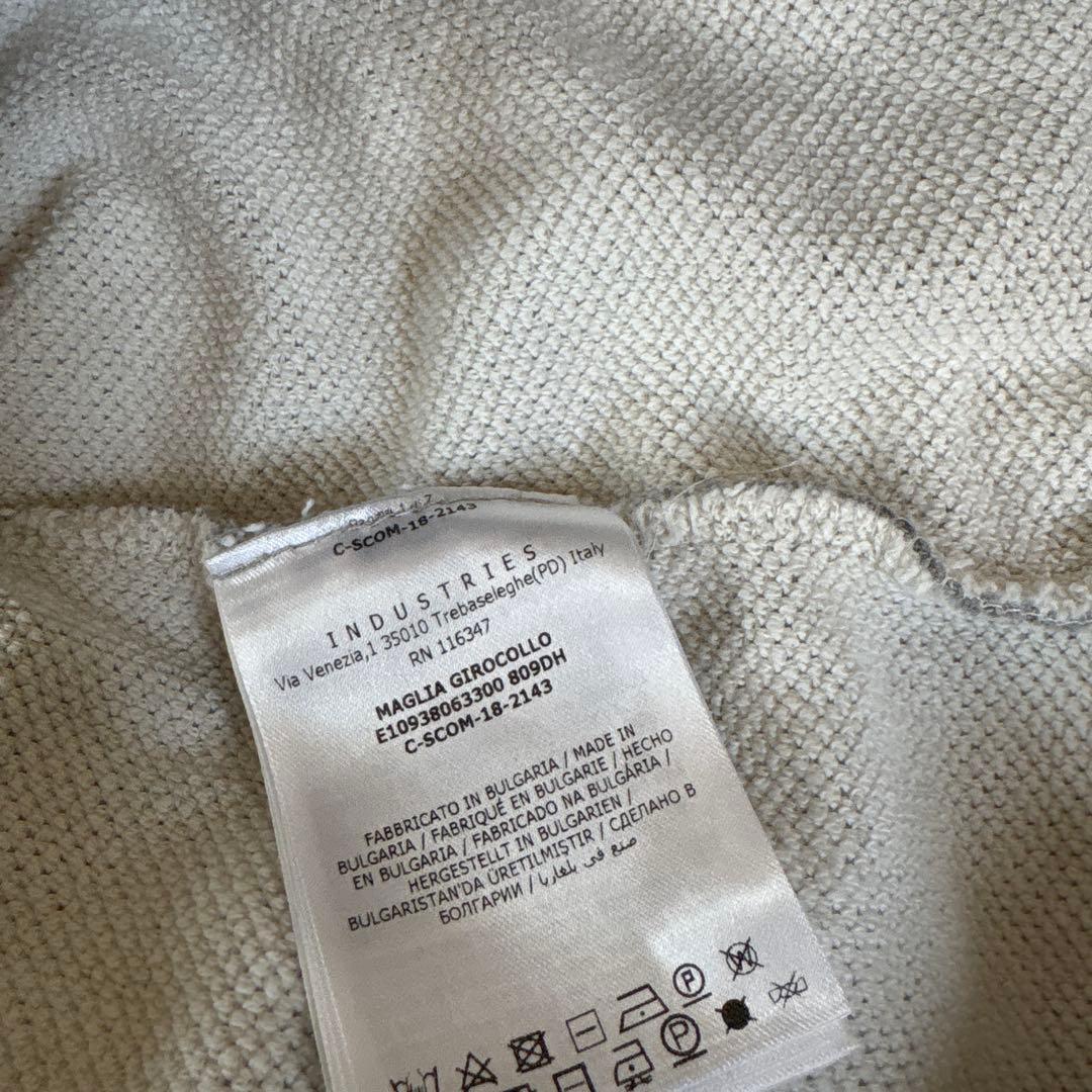 美品　MONCLER モンクレール ロゴワッペントレーナー XSストーン グレー