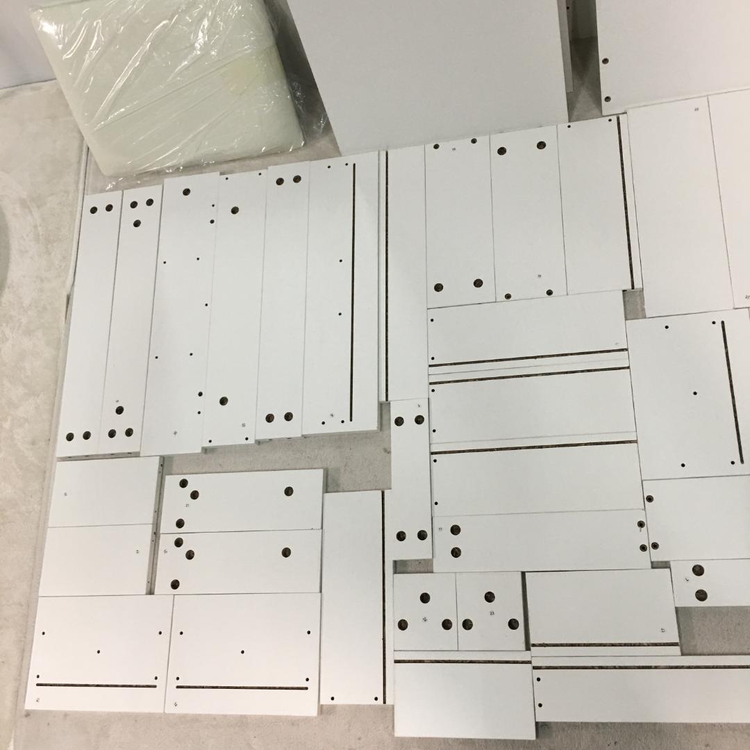 訳あり部品ドレッサー化粧台 テーブル 鏡台 LEDライト付き1713-170