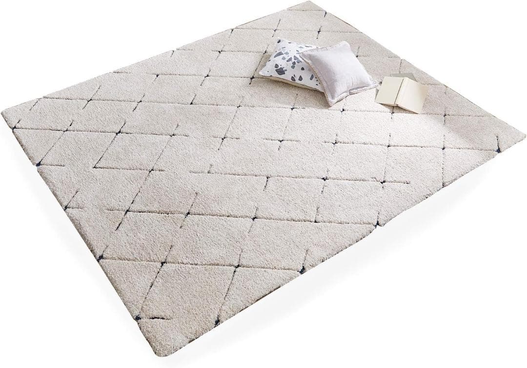 LOWYA NEW デニドラ ダイア シャギー ラグ Lサイズ 3畳