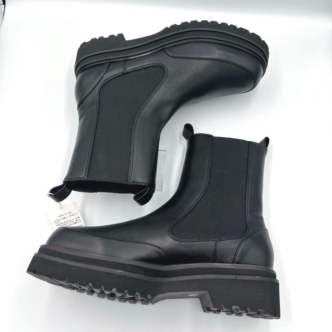 新品✨定価19800円✨emmi サイドゴアブーツ 厚底 ブラック