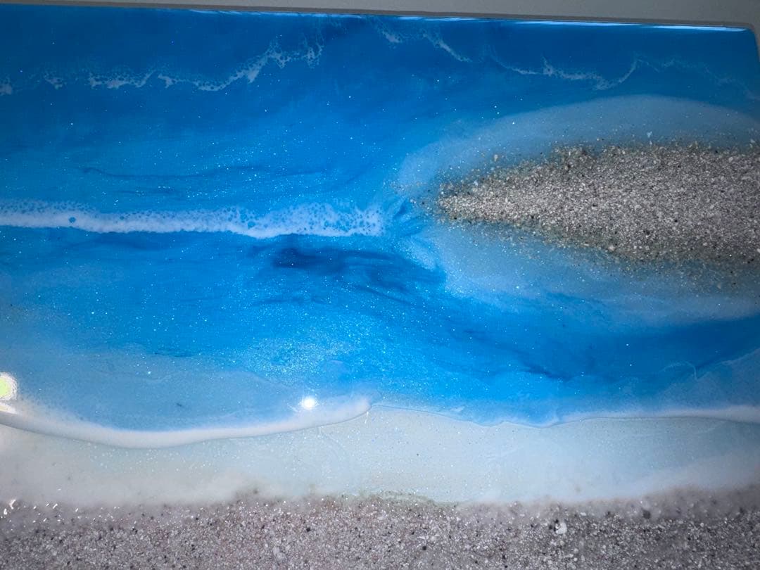 レジンアート 海の風景 与論島　百合が浜