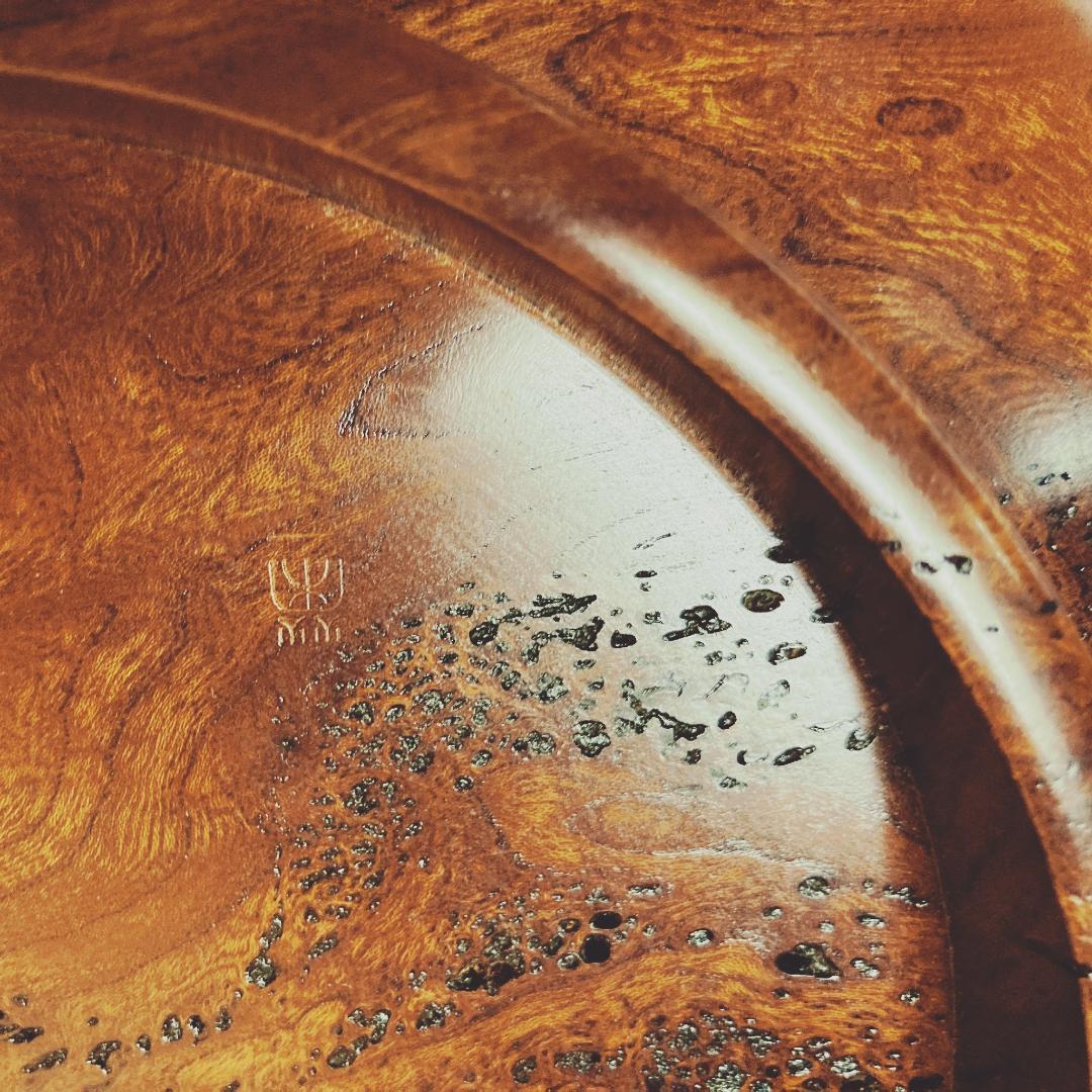 小椋榮一 天然木 菓子盆 【真作保証】