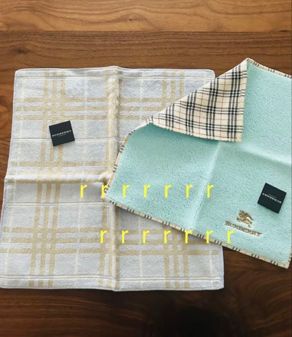 【期間限定値下げ】BURBERRY ハンカチ５枚セット 女の子バーバリーチェック