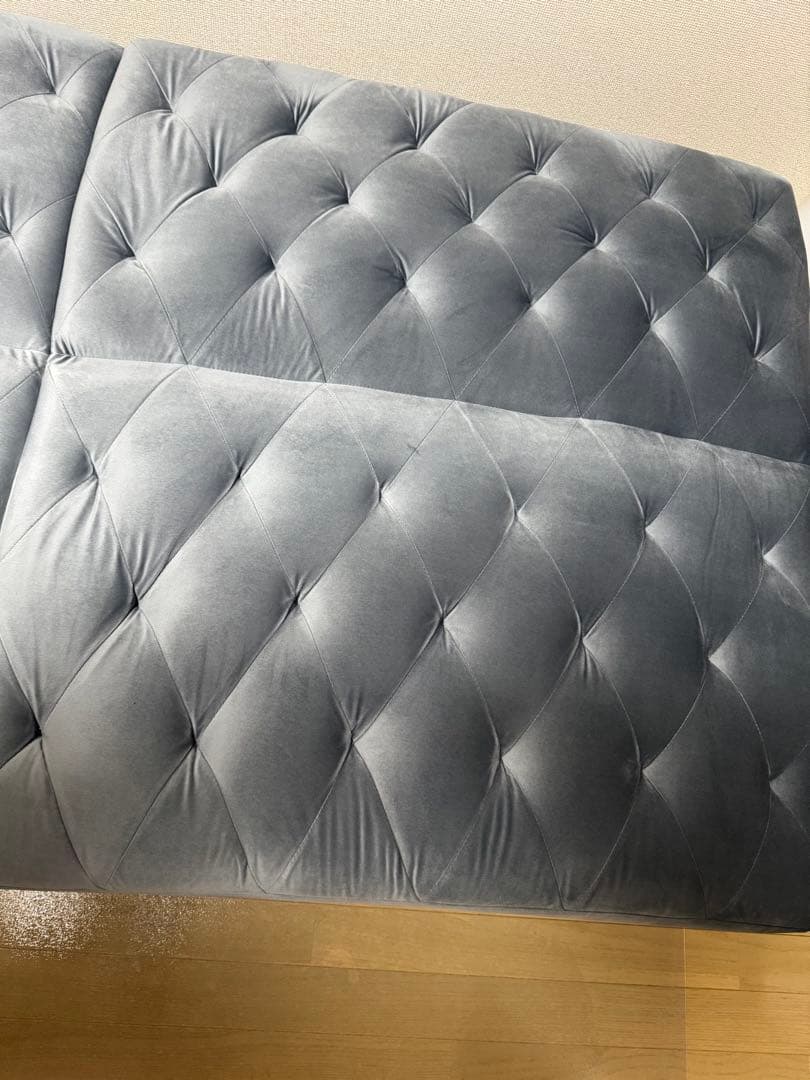 LOWYA（ロウヤ）3人掛けソファ／ソファベッド グレー