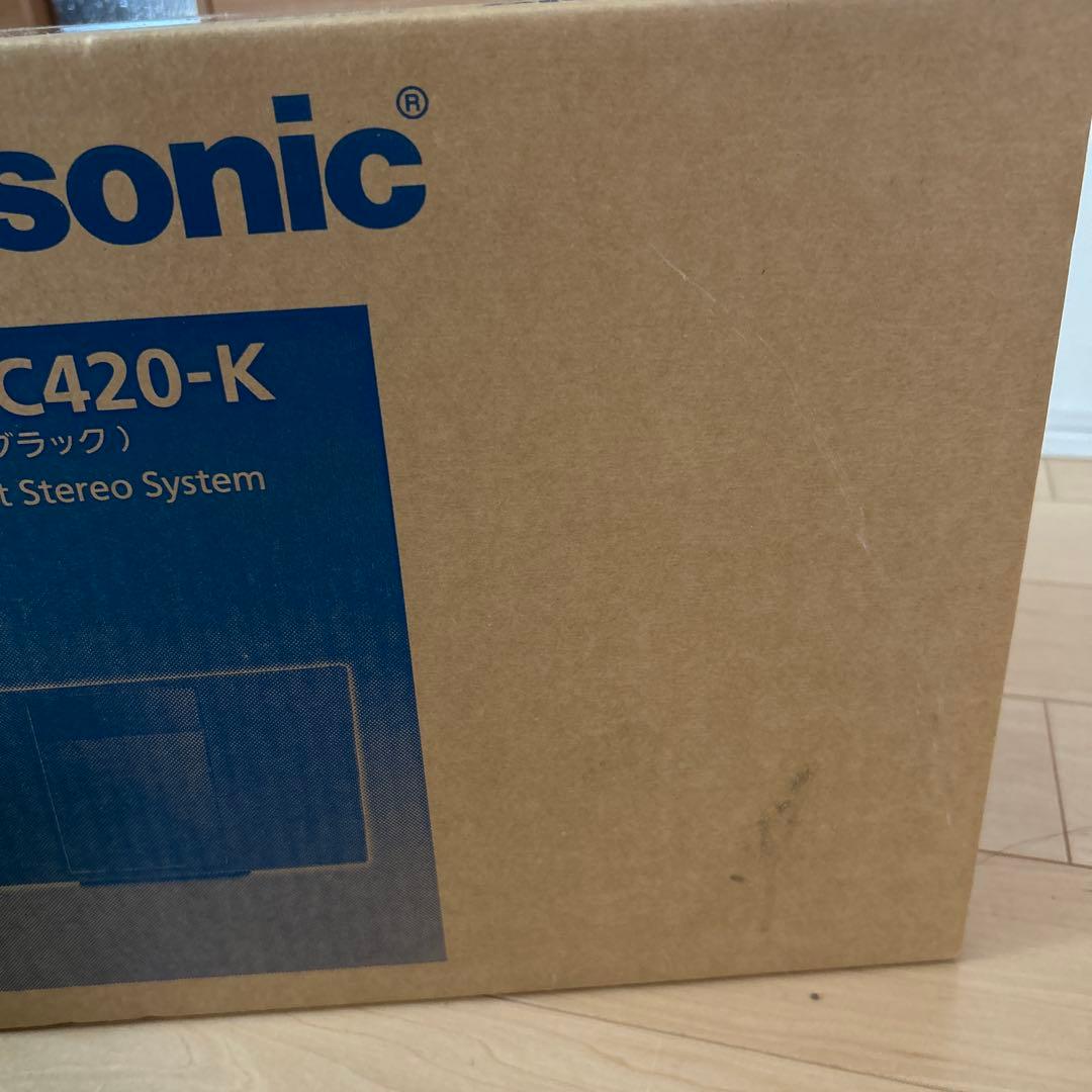 Panasonic コンパクトステレオシステム(ブラック) SC-HC420-K