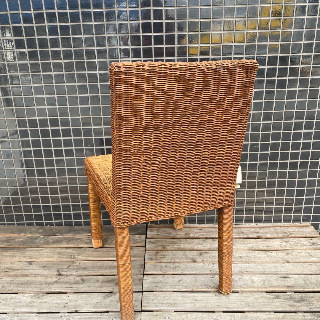 A. 昭和レトロ ラタンダイニングチェア インテリア ナチュラル 高級家具