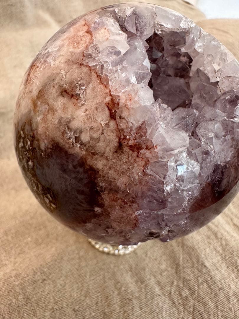 高品質！　アメジスト　ブルーアゲート　フラワーアゲート　笑口　スフィア　虹入