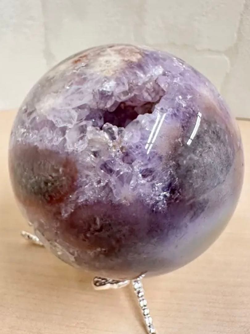 高品質！　アメジスト　ブルーアゲート　フラワーアゲート　笑口　スフィア　虹入