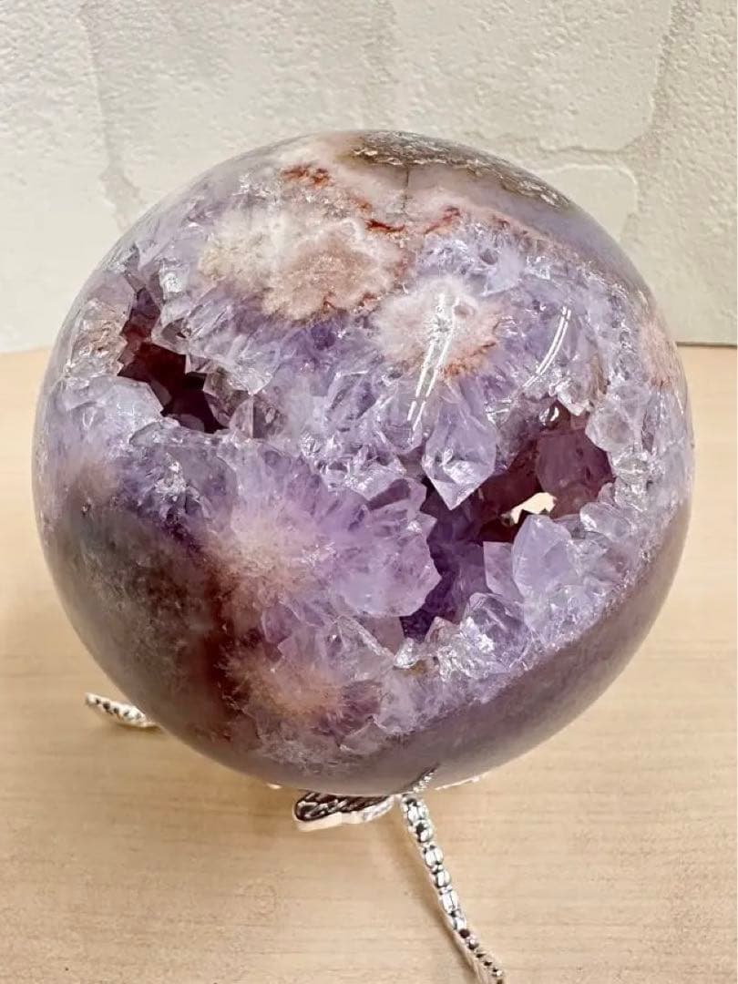 高品質！　アメジスト　ブルーアゲート　フラワーアゲート　笑口　スフィア　虹入