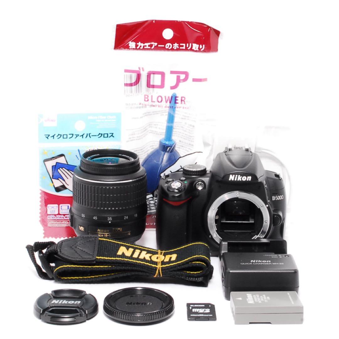 初めてのカメラに◆Nikon D5000◆スマホ転送◆一眼レフカメラ◆手ぶれ補正