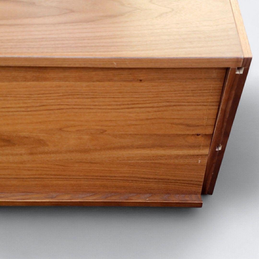 廃盤 希少 無印良品 ユニットシェルフ用 ボックス フラップ扉 ウォールナット