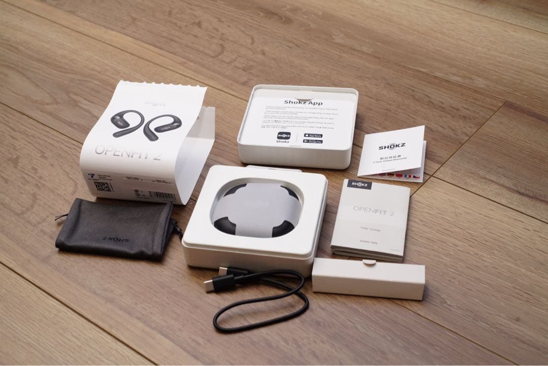 【美品•完動品•箱付き】SHOKZ OPENFIT2 ブラック