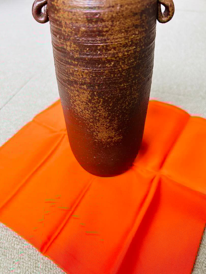 未使用品　備前焼　花入　花器　華道　茶道