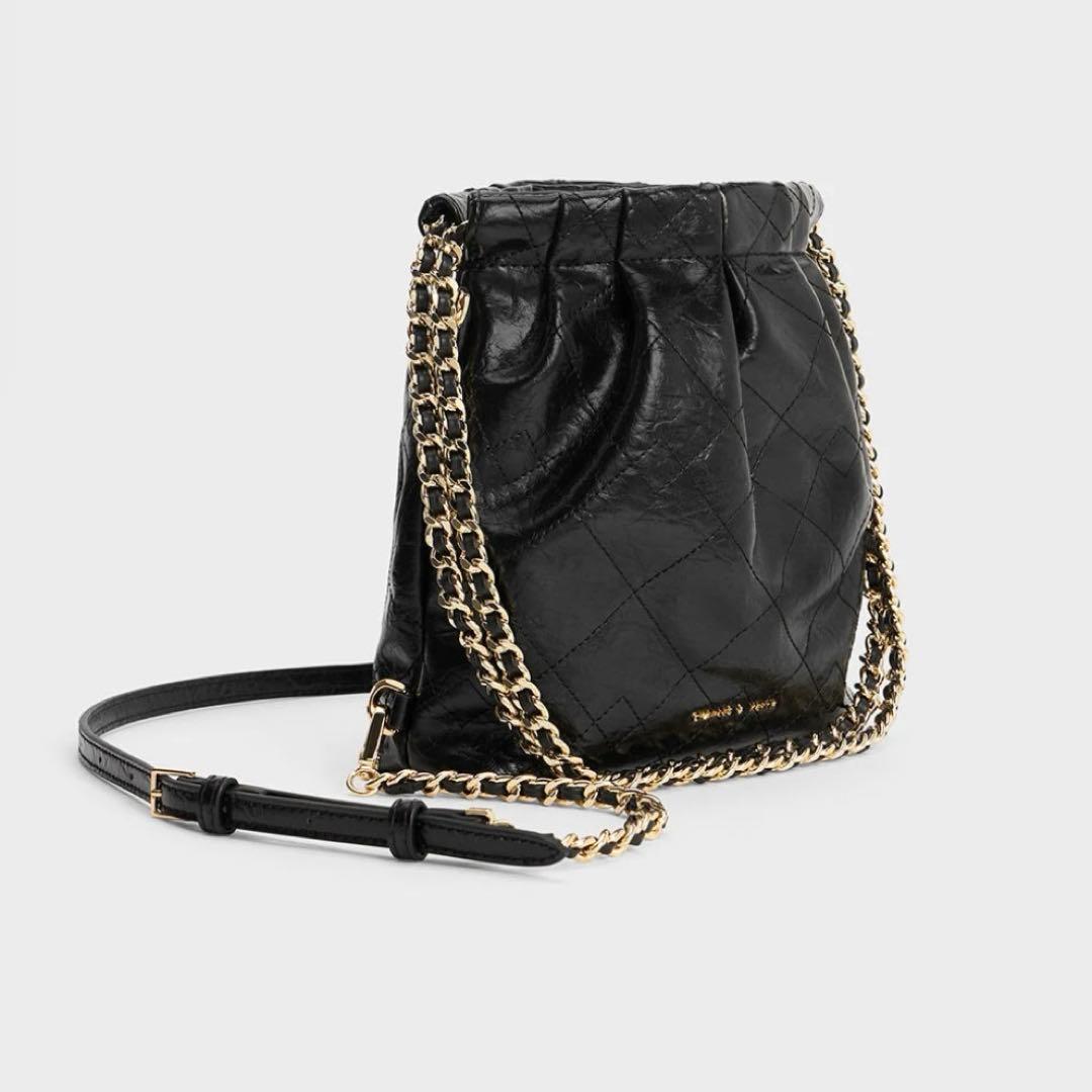 Duo ドゥオ チェーンハンドルツーウェイバックパック - ブラック　Sサイズ