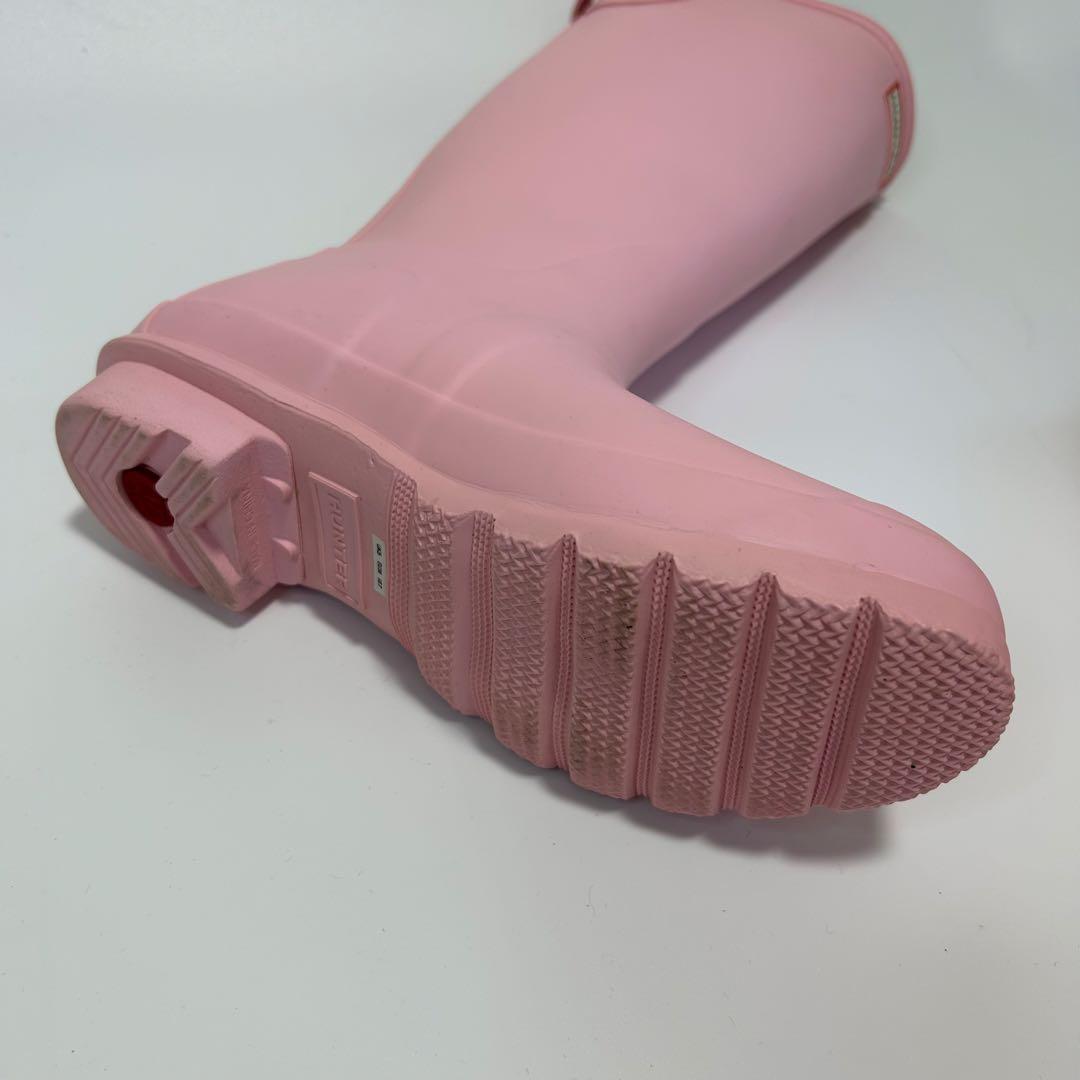 【極美品】HUNTER 長靴 レインブーツ ピンク 24㎝