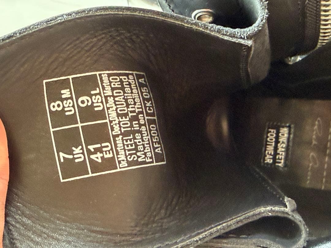 Rick Owens × Dr. Martens STEEL TOE