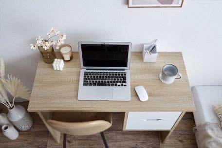 引き出し付デスク 幅100cm テーブル パソコン ドレッサー 学習机 机