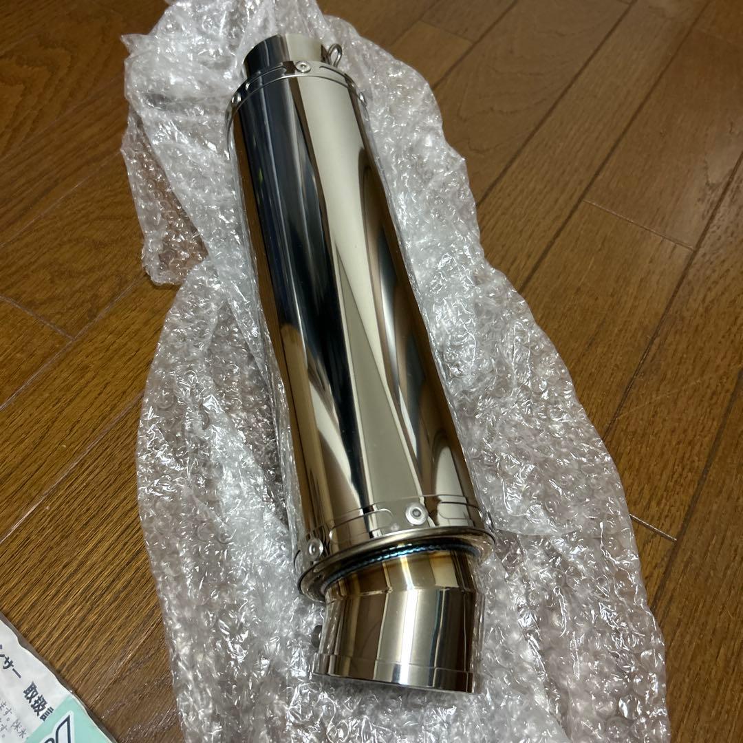 Realize 汎用サイレンサー 90φ×300mm 60.5φ スラッシュ