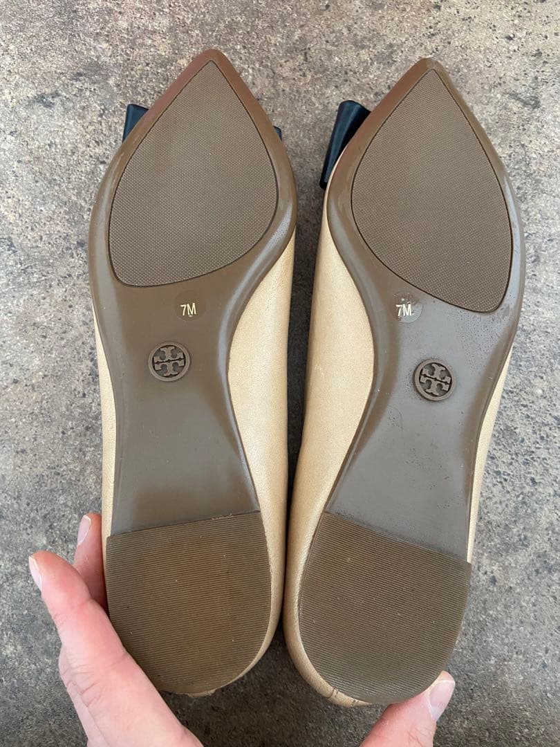 トリーバーチ　リボン　フラットサンダル　24センチ