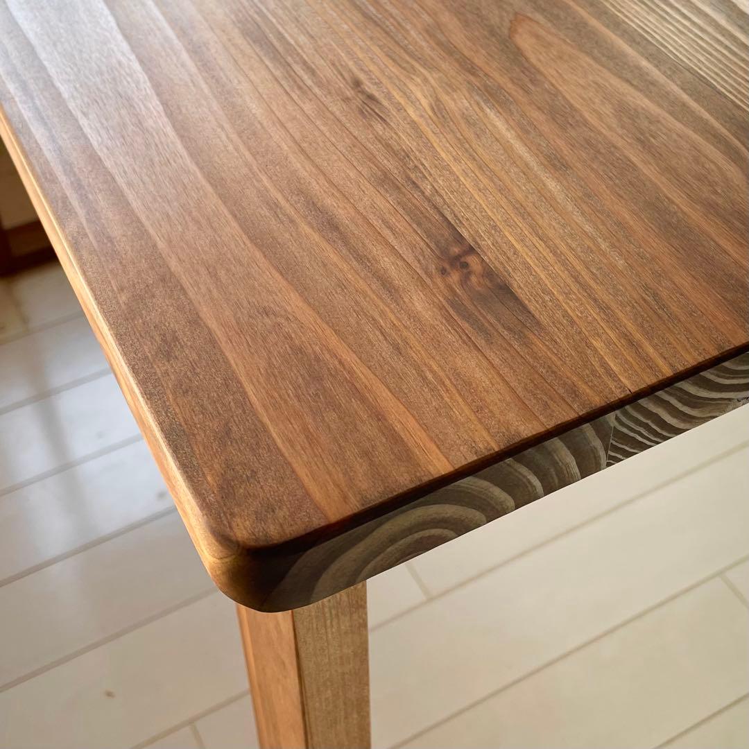 天然木 無垢テーブル 100×60cm 国産杉 ワークデスク 勉強机 ミシン台