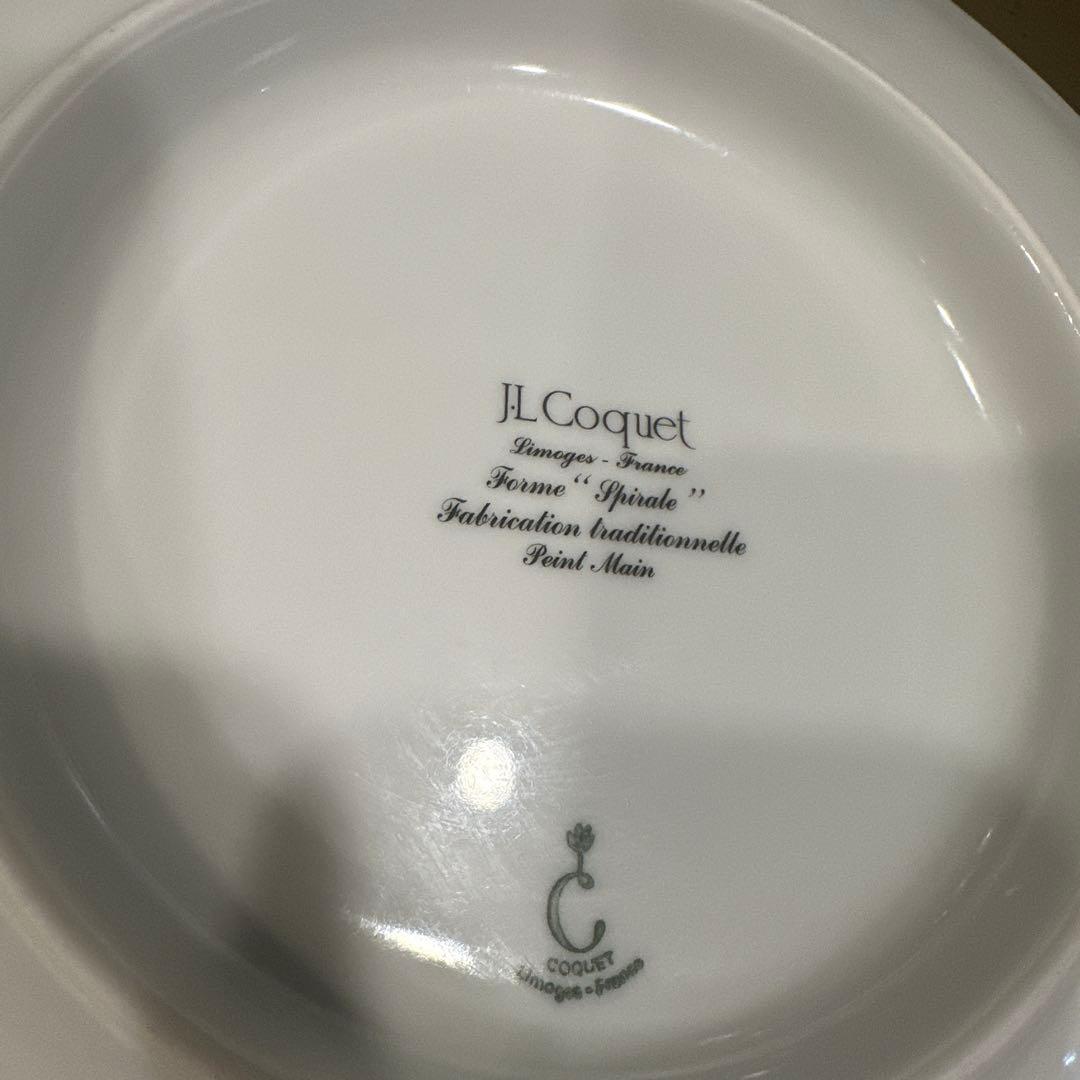 JL Coquet Borne Spirale 皿 ホワイト