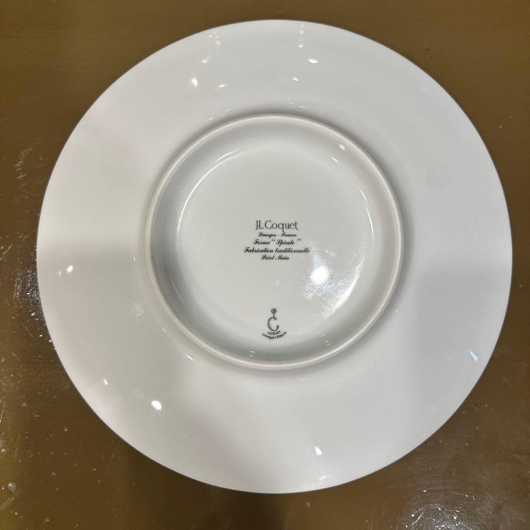 JL Coquet Borne Spirale 皿 ホワイト