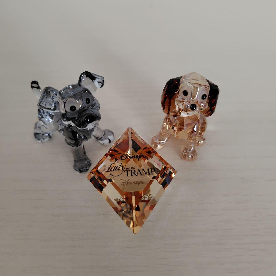 スワロフスキー　Swarovski　Disney　わんわん物語　クリスタルカット