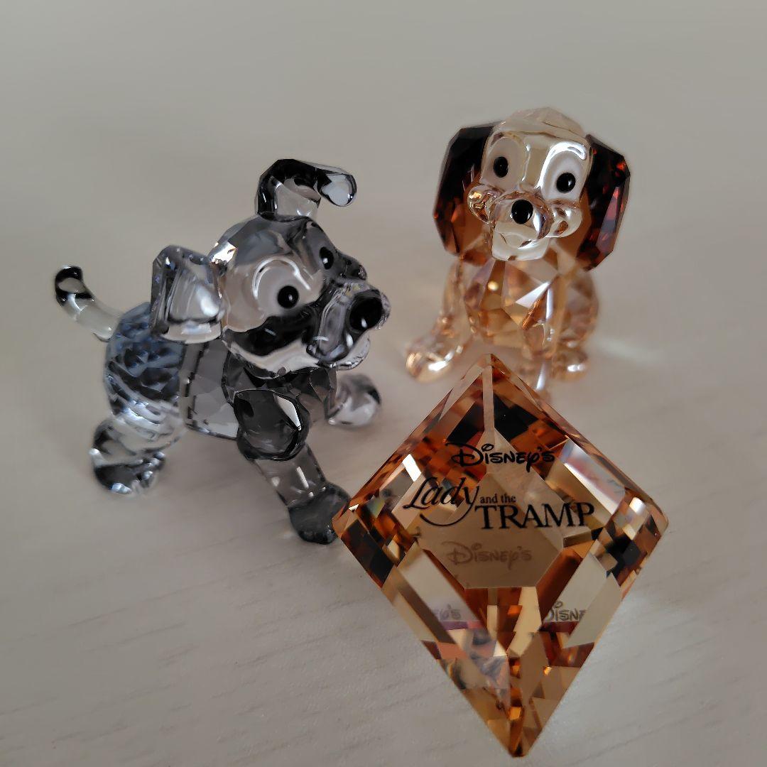 スワロフスキー　Swarovski　Disney　わんわん物語　クリスタルカット