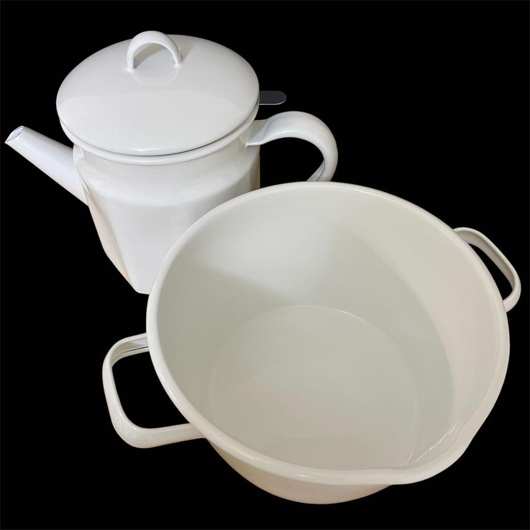 琺瑯　ホーロー　オイルポット　揚げ鍋　天ぷら鍋　日本製　ベルメゾン