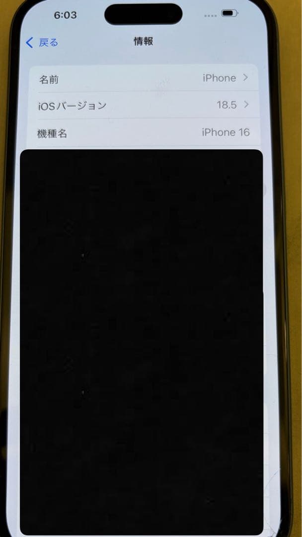 iPhone16 256GB SIMフリー｜画面左下欠けあり｜動作問題なし