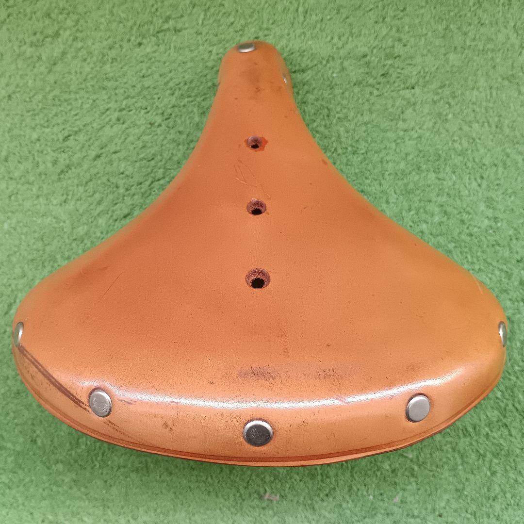 藤田サドル、ビンテージ　レザーサドル　BELT、シートポスト付き（おまけ）