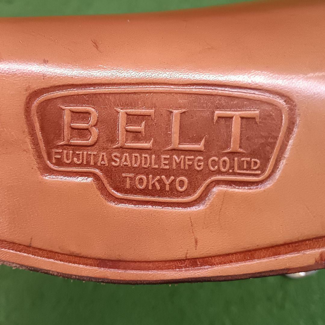 藤田サドル、ビンテージ　レザーサドル　BELT、シートポスト付き（おまけ）