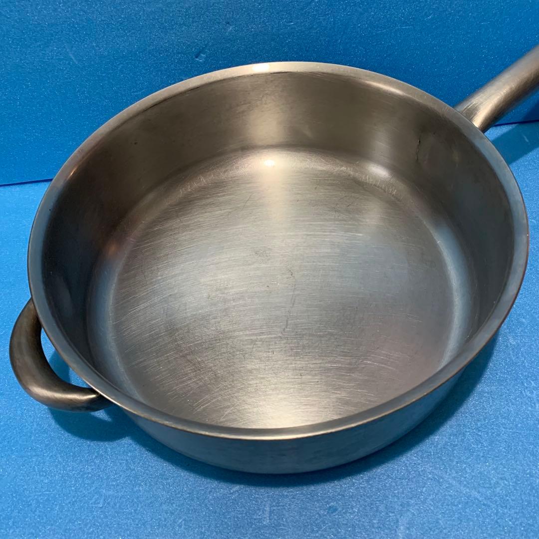 ②EBM モリブデンジ２ 30cm ステンレス フライパン 片手鍋