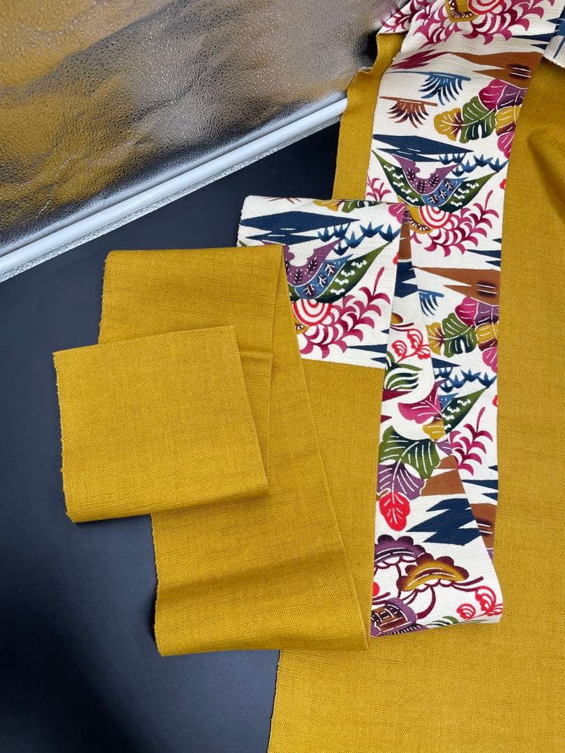 △名古屋帯 洒落帯　高級△ 正絹　紅型　型染　古典柄　293