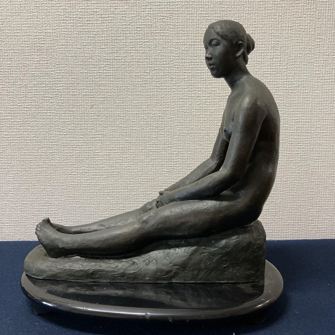 No.3889 ブロンズ　笹野恵三作　裸婦座像