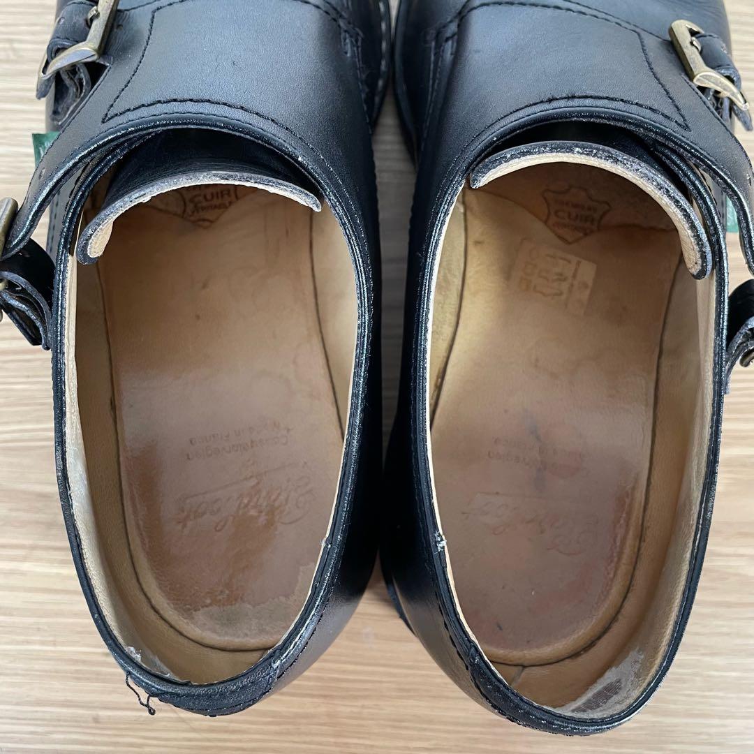 パラブーツ　ウィリアム　ダブルモンク　レザー　シューズ　8.5