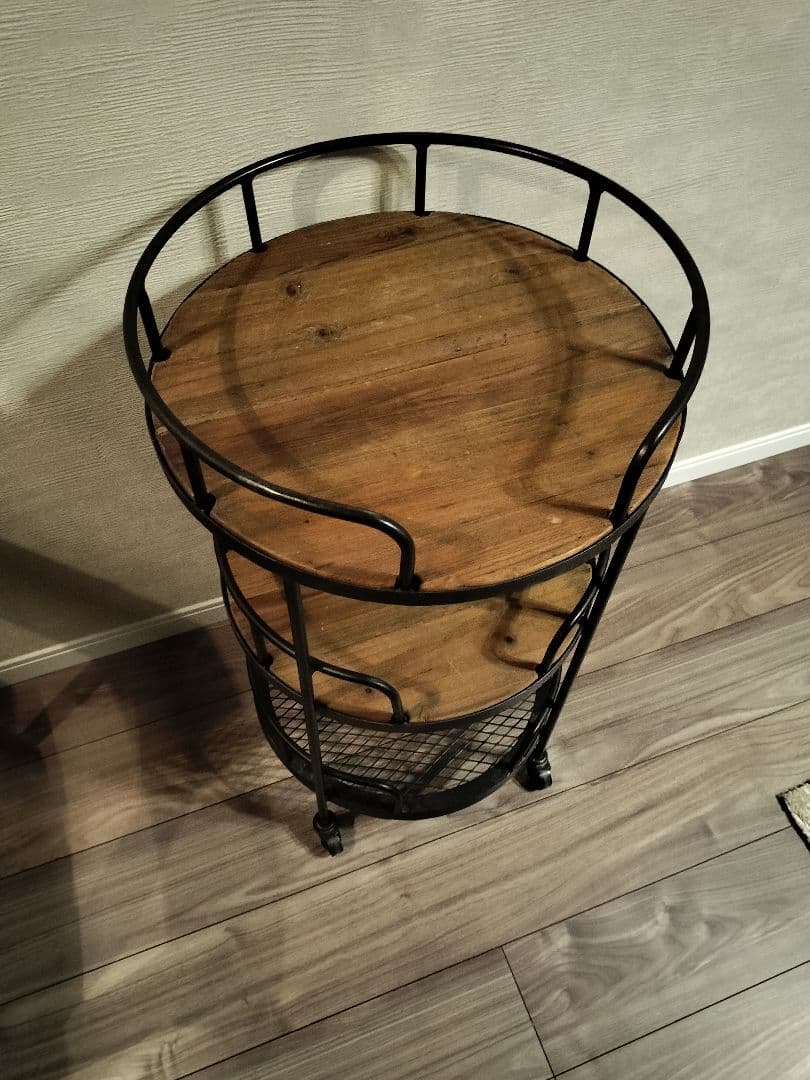 クラッシュゲート ロイド サイドワゴンテーブル ヴィンテージ