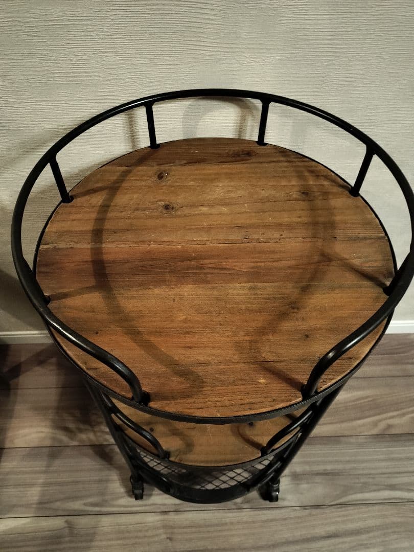 クラッシュゲート ロイド サイドワゴンテーブル ヴィンテージ