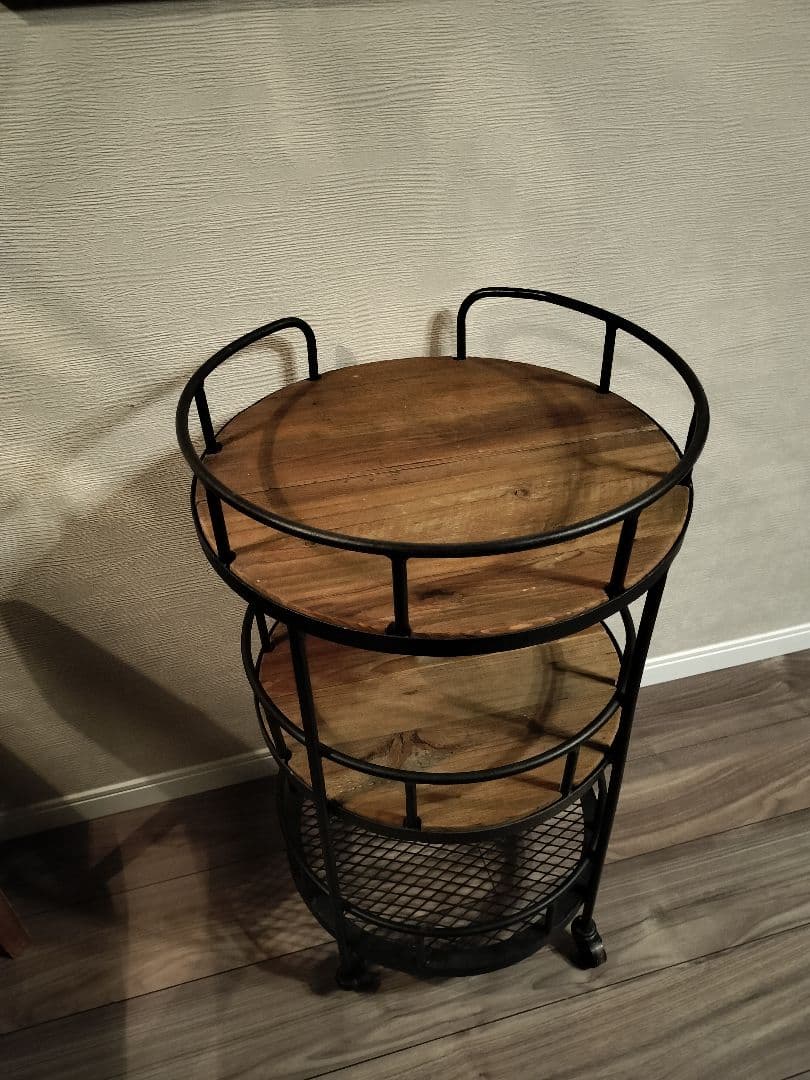 クラッシュゲート ロイド サイドワゴンテーブル ヴィンテージ