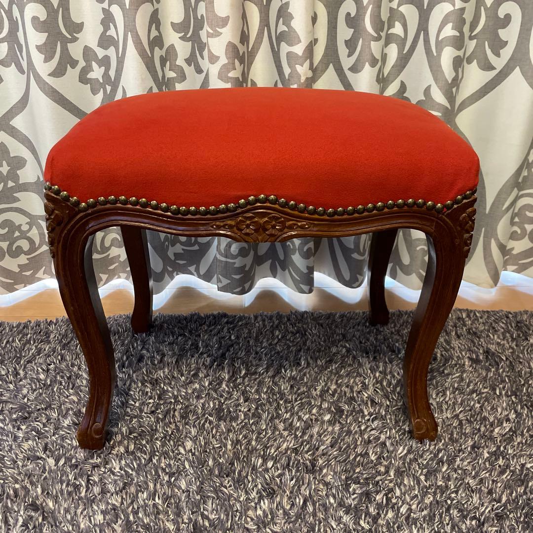 アンティーク　猫脚スツール