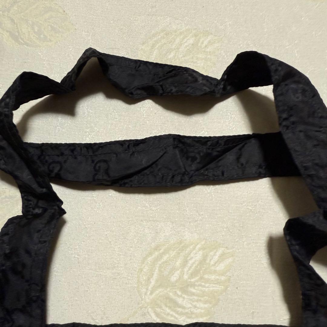 GUCCI ブラック エコバッグ 犬型ポーチ付きクマ