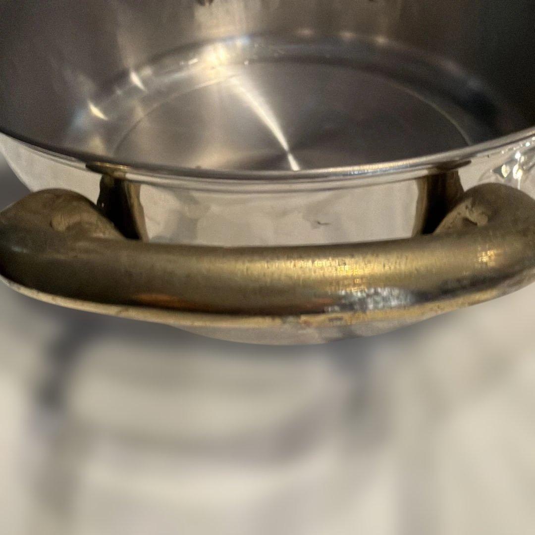 ステンレススチール 蒸し器 両側ハンドルVシリーズ18-8